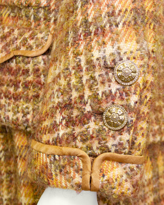 Copper Tweed Jacket and Dress Ensemble