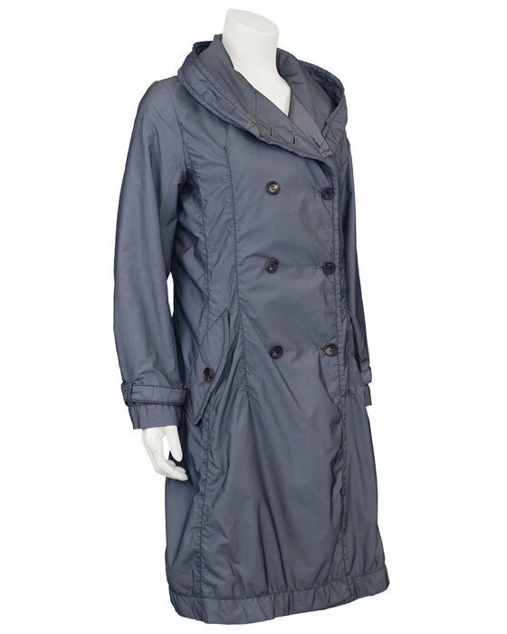 Grey Parachute Style Trench