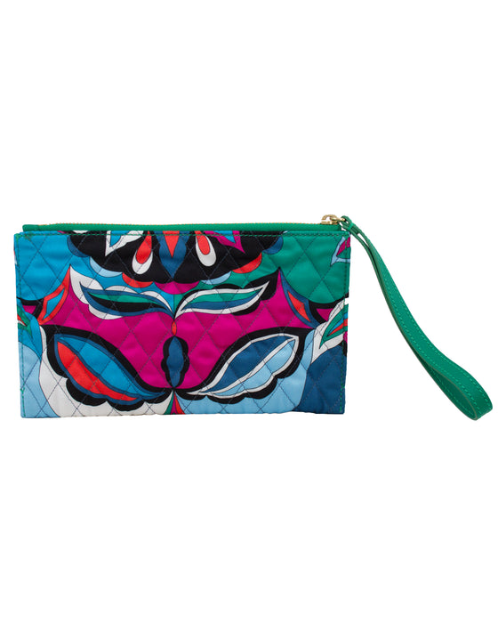 Quilted Silk Wristlet