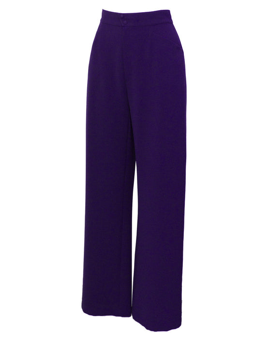 Purple Fitted Pant Suit