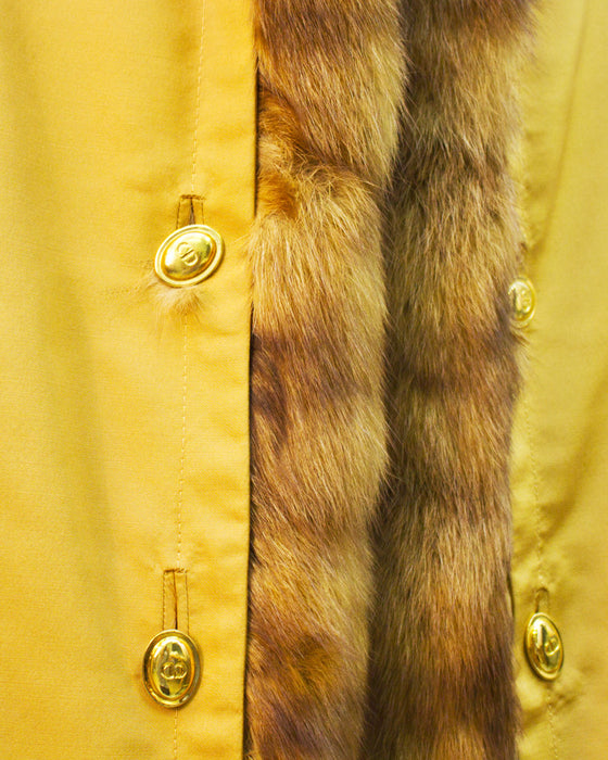 Golden Sable Trimmed Coat