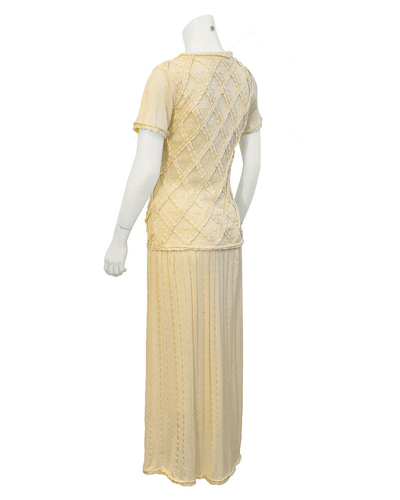 Cream Knit Dress