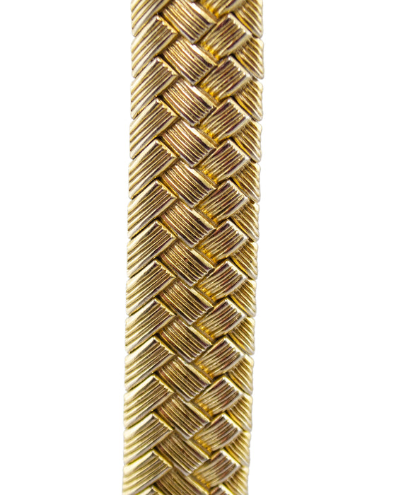 Gold Gilt Metal Woven Bracelet