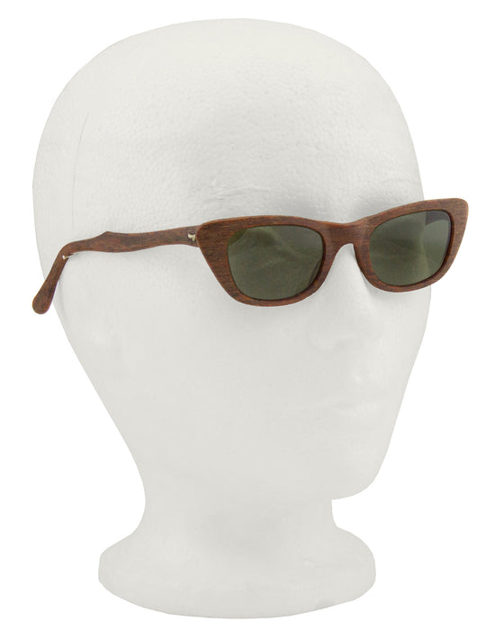 Faux Wood Sunglasses