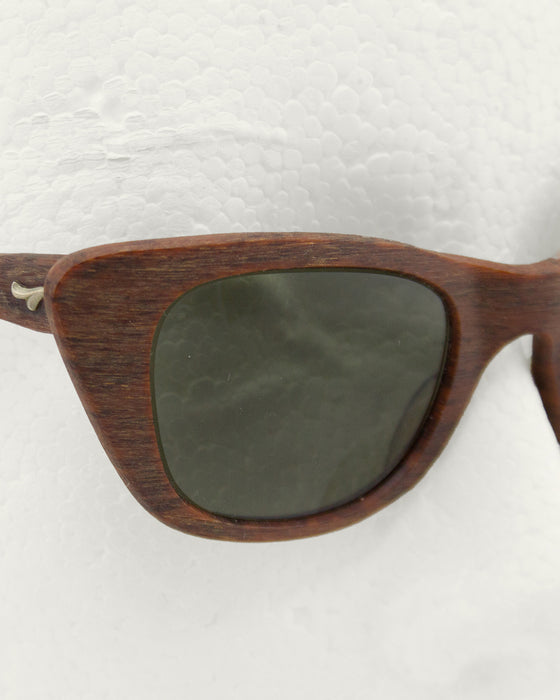 Faux Wood Sunglasses