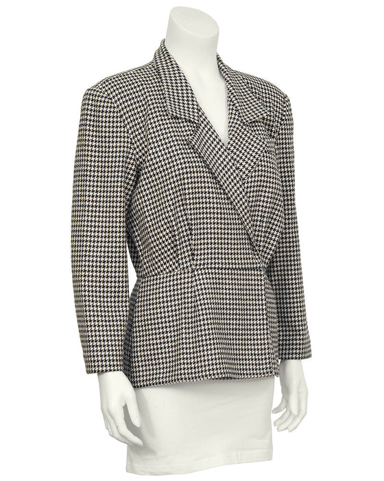 Black and White Houndstooth Jacket