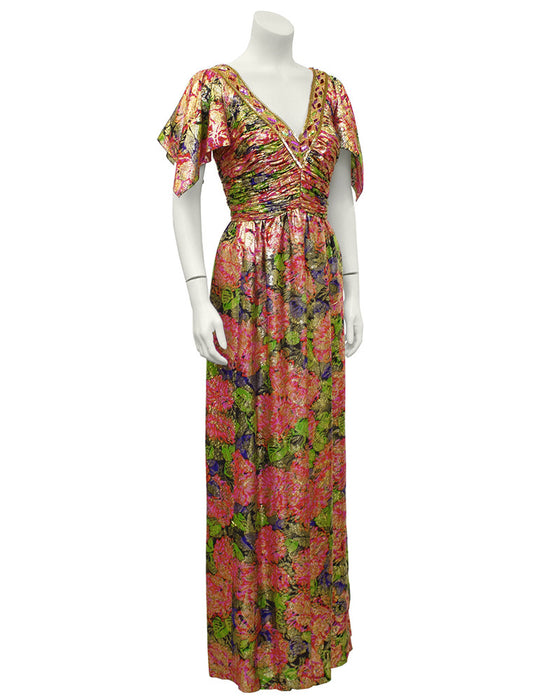 Pink Moroccan Brocade Gown