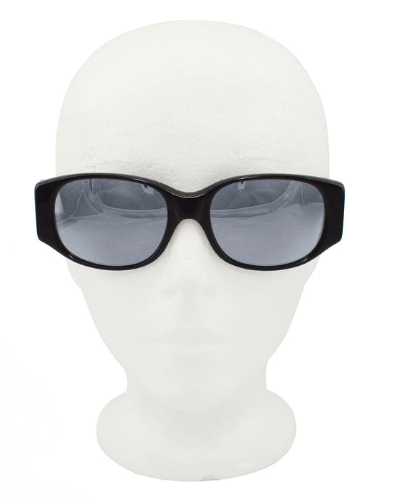 Black Sunglasses with Mirror Lenses