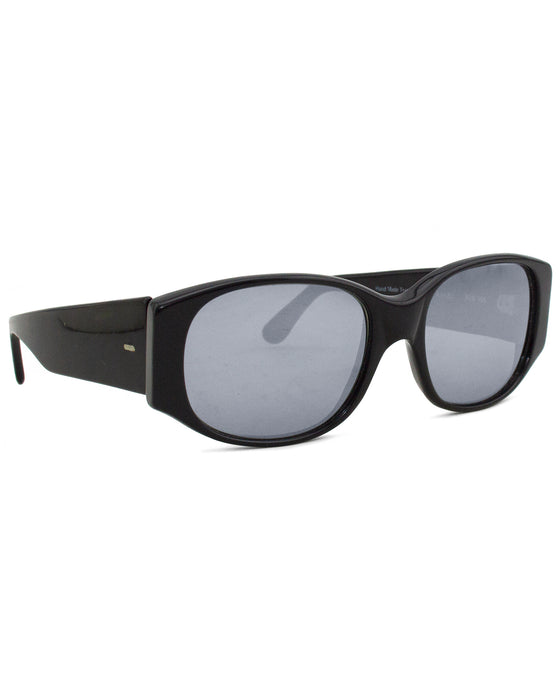 Black Sunglasses with Mirror Lenses