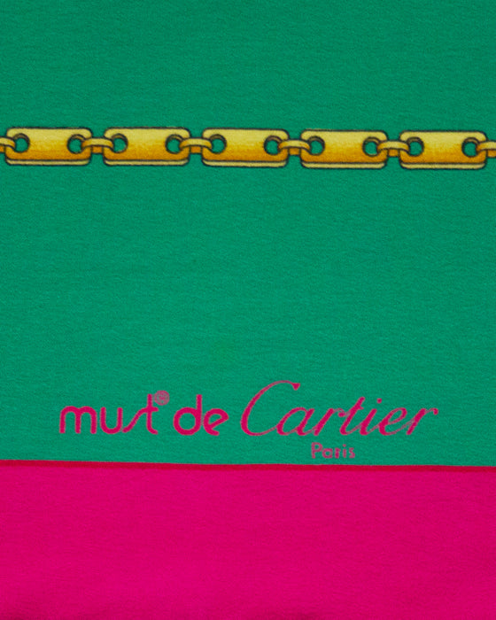 Green & Pink Silk Scarf