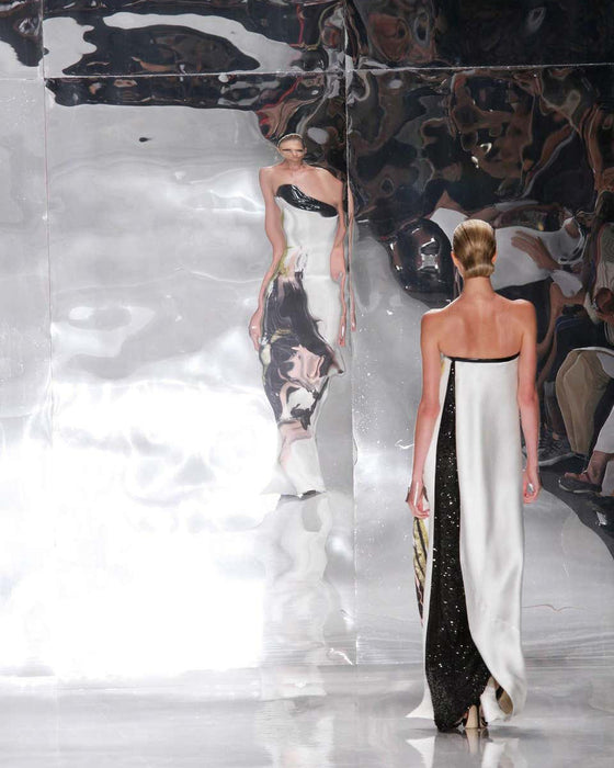 White & Black Spring 2013 RTW Cy Twombly Inspired Gown