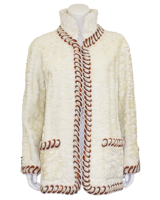 Cream Haute Couture Broadtail Jacket