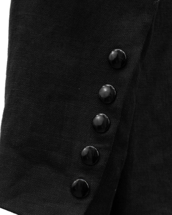 Black Beaded Embellished Blazer