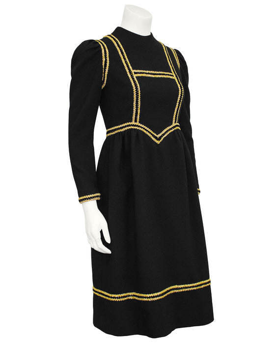 Black and Gold Dress