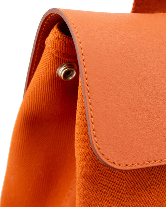 Orange Valparaiso PM Toile & Leather Bag