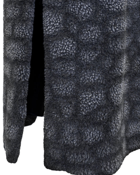 Grey Faux Shearling Coat