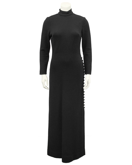 Black Knit Gown