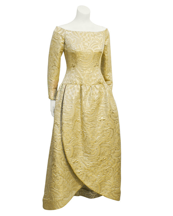 Gold Brocade Gown