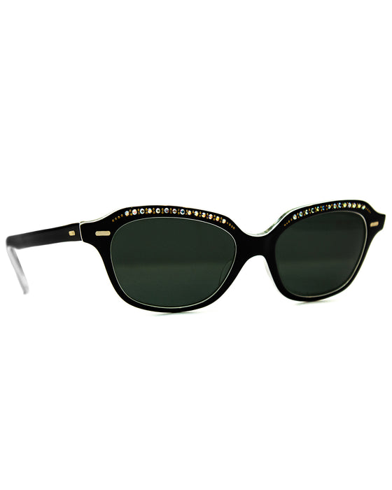 Black Embellished Sunglasses