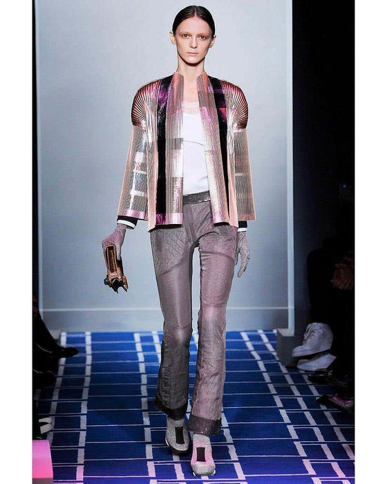 Pink Metallic Spring 2009 Pleated Jacket