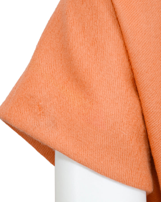 Peach Wool Dress and Jacket Ensemble