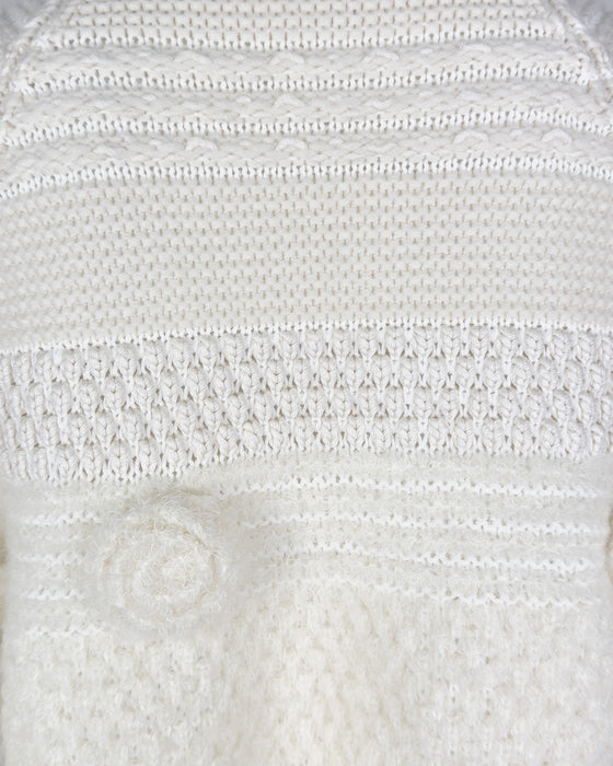 Cream Knit Bolero Style Jacket