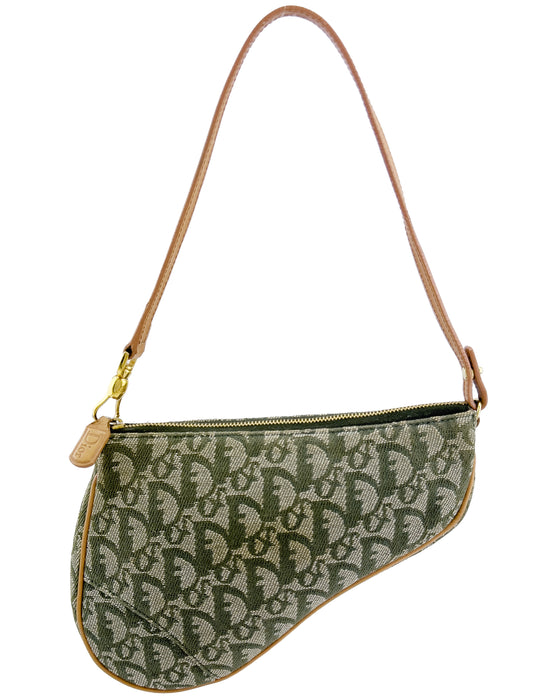 Green Saddle Bag – Vintage Couture1