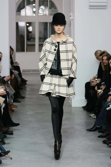 Balenciaga by Nicolas Ghesquière FW 2006 Runway Plaid Wool Jacket & Skirt Suit