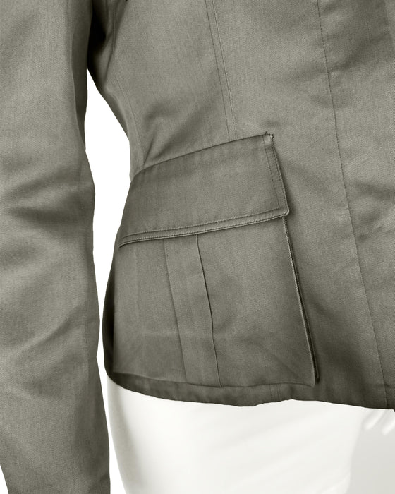 Green Cotton Safari Style Jacket