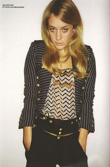 SS 2005 Runway Ad Campaign Striped Military Blazer Jacket