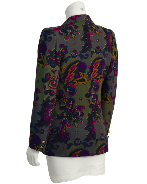 Khaki Floral Blazer