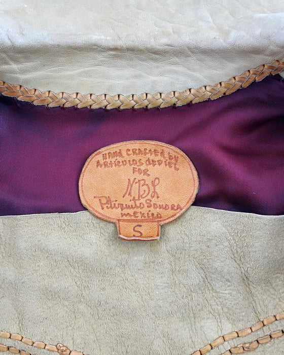 Yellow Chamoix and Leather Rock & Roll Set