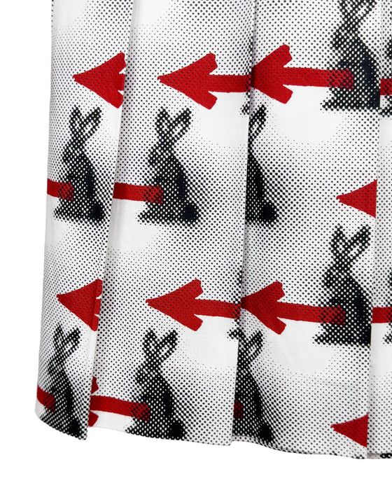 Grey Rabbit Cotton Pleated Skirt