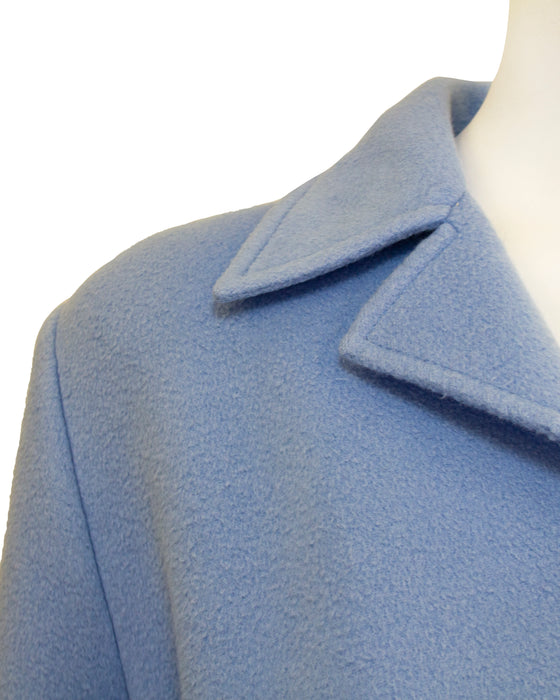 Blue Felted Wool Jacket