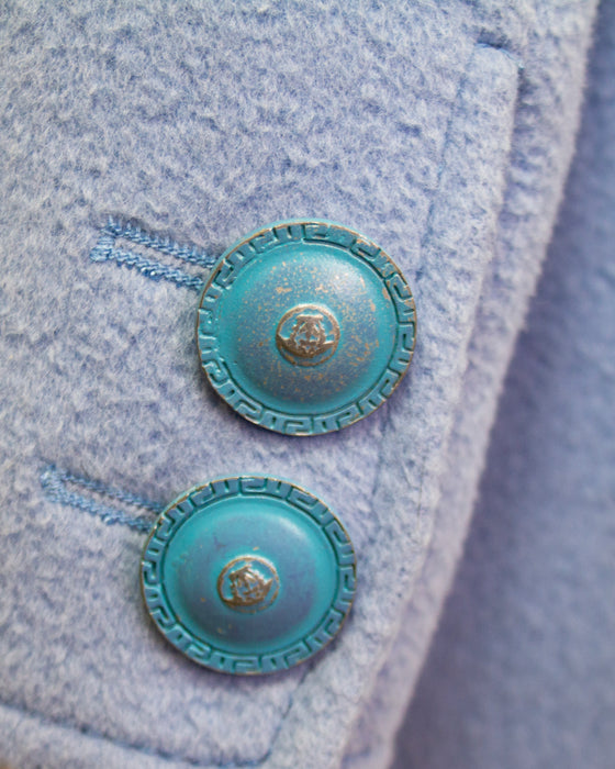 Blue Felted Wool Jacket