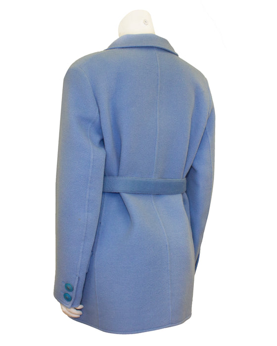 Blue Felted Wool Jacket