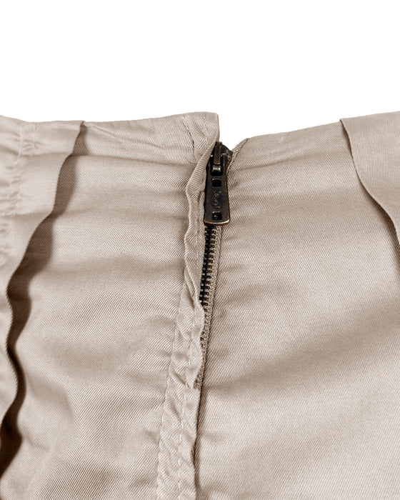 Pink Ruched Panel Skirt