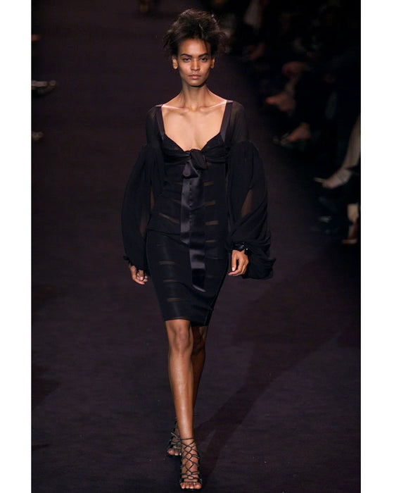 Black Fall/Winter 2002 by Tom Ford Silk Chiffon Dress