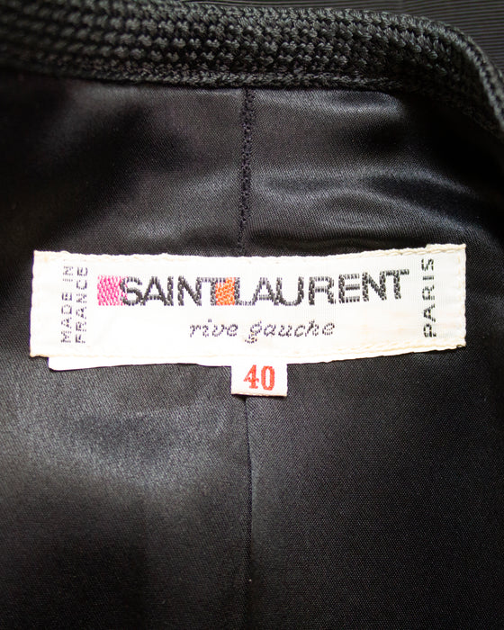 Black Cordé Cropped Jacket