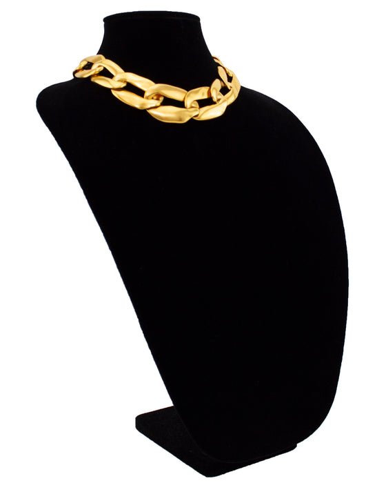 Gilt Metal Oversized Chain Link Choker