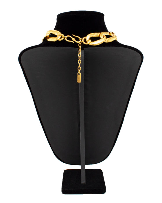 Gilt Metal Oversized Chain Link Choker