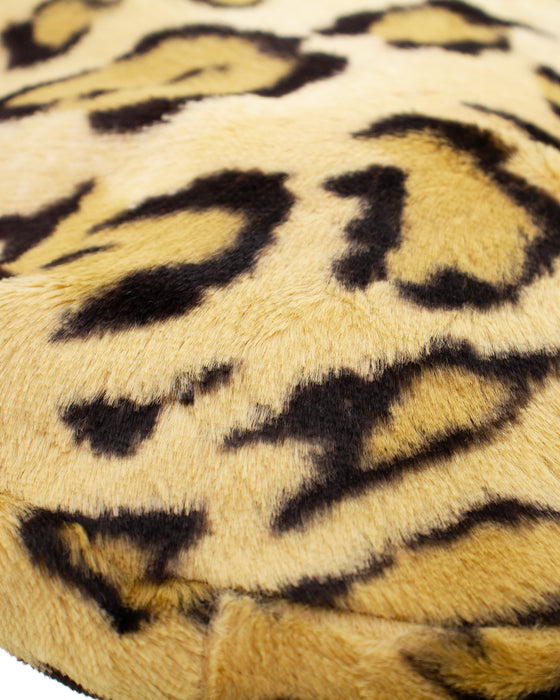 Faux Leopard Felt Beret