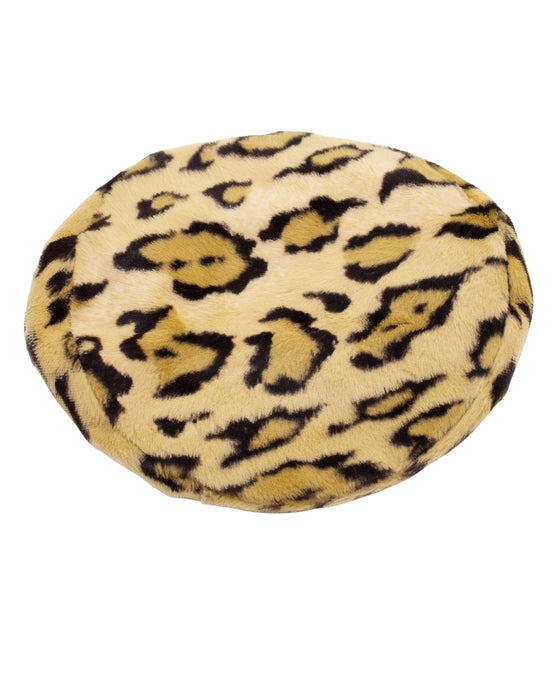Faux Leopard Felt Beret