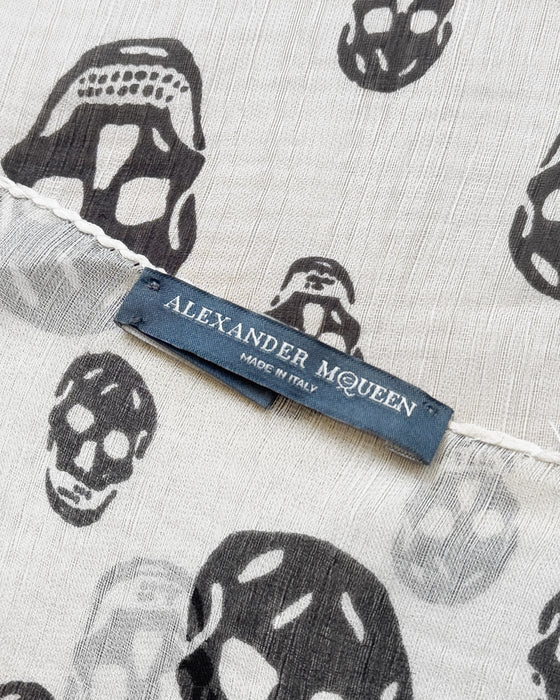 Black & White Skull Scarf
