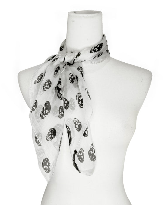 Black & White Skull Scarf