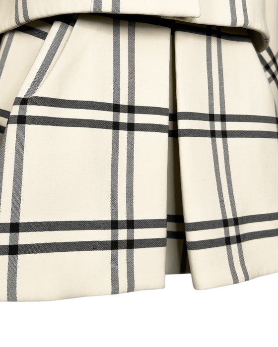 Balenciaga by Nicolas Ghesquière FW 2006 Runway Plaid Wool Jacket & Skirt Suit