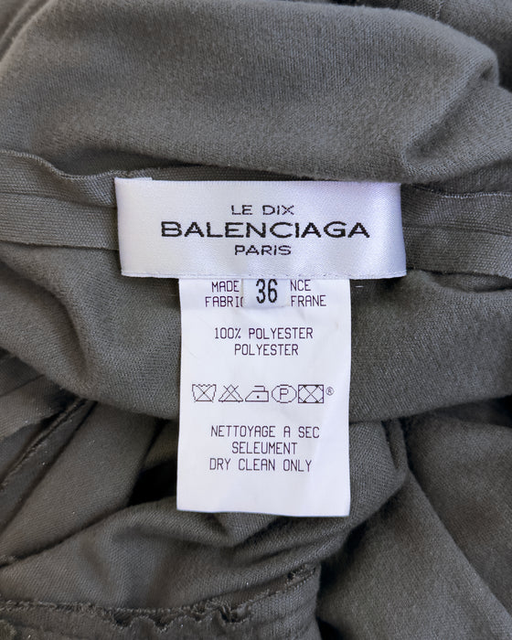 Balenciaga by Nicolas Ghesquiere Fall 2001 Lace up Corset Style Top