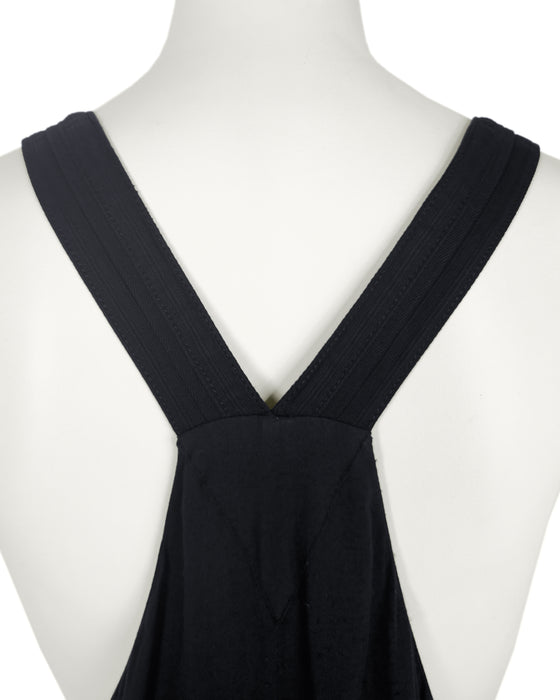 Balenciaga by Nicolas Ghesquiere Spring 2002 Runway Black Ruched Cargo Dress