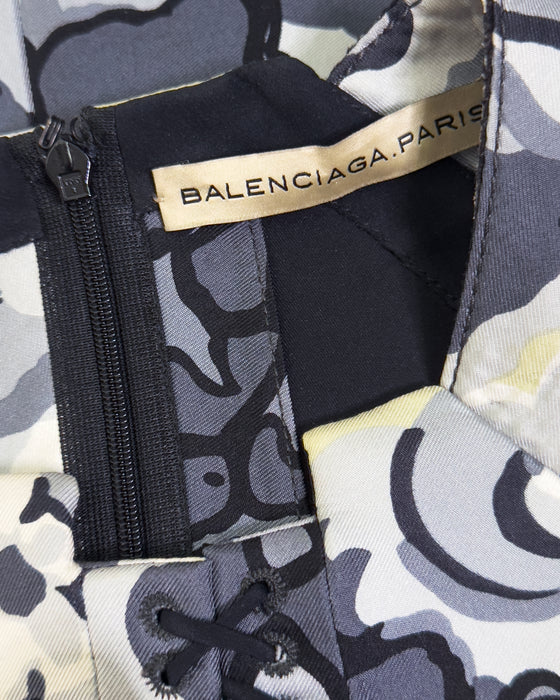Balenciaga by Nicolas Ghesquière Spring Summer 2008 Neoprene Lace-Up Halter Top