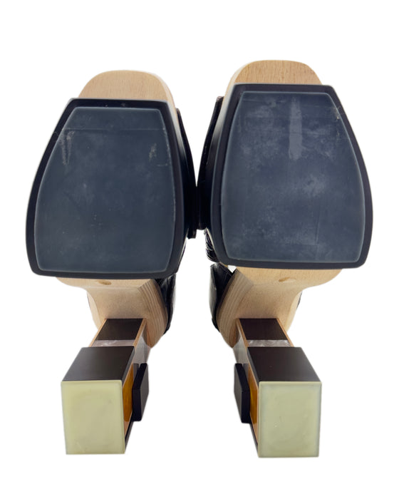 Nicolas Ghesquiere Fall 2010 Runway Mixed Media Wooden Block Heels